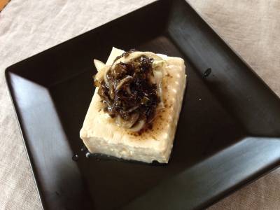 新たまねぎと芽かぶの冷ややっこ