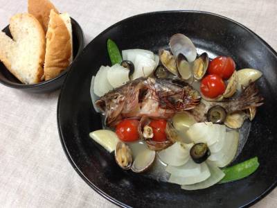 めばるのアクアパッツァ