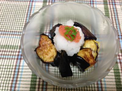 揚げなすの明太おろし