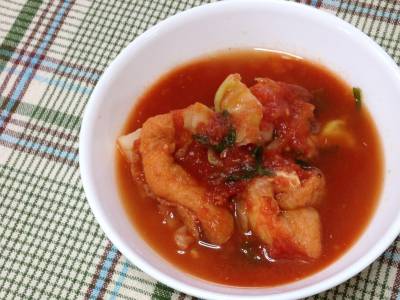 食べるホットトマトスープ