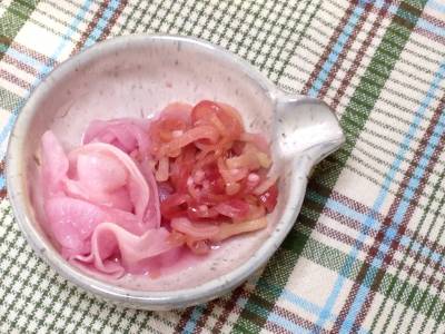 みょうがの梅あえ