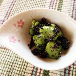 そら豆のごまよごし