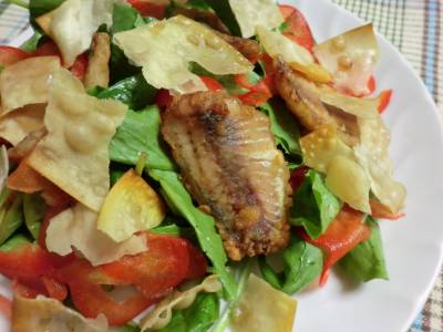 あじのから揚げ マリネサラダ