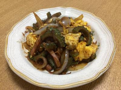 ゴーヤーのにんにくみそチャンプルー