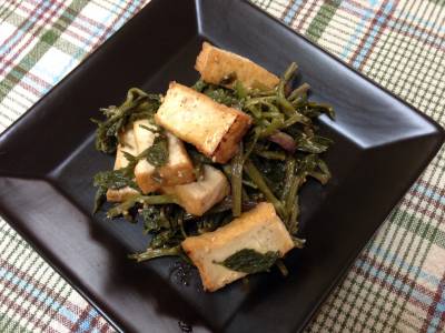小松菜と厚揚げのナムル