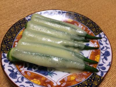 オクラのチーズ焼き