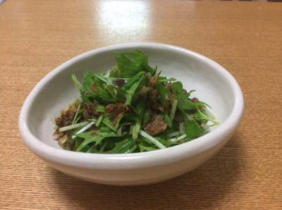 水菜の梅おかか