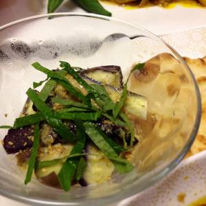 冷やしなすのごまソース