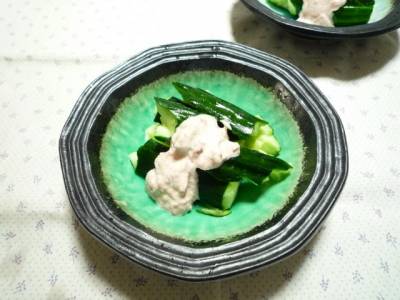 梅マヨきゅうり