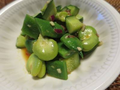 豆野菜のカレーマリネ