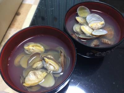 あさりのスープ