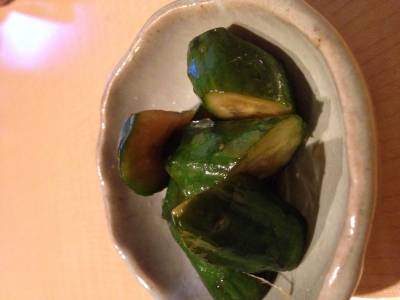 たたききゅうりの酢じょうゆ漬け