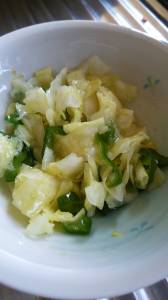 春キャベツとピーマンのお手軽漬け