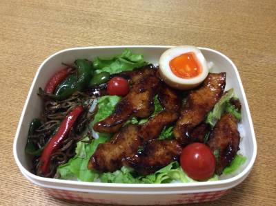 豚バラ肉の甘辛炒め