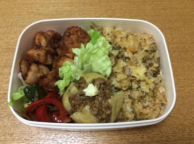 じゃがバター肉そぼろ