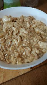 豆腐とひき肉の煮物