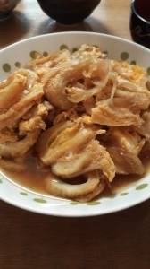 ちくわとたまねぎの柳川風