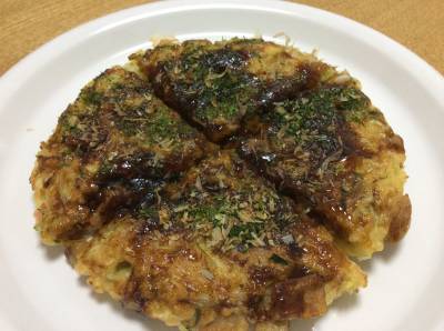 じゃこ天のお好み焼き