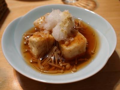 揚げだし豆腐 きのこあんかけ