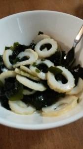 ちくわとわかめの酢の物