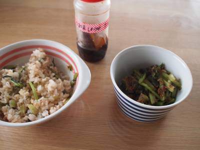 小松菜のおかか炒め