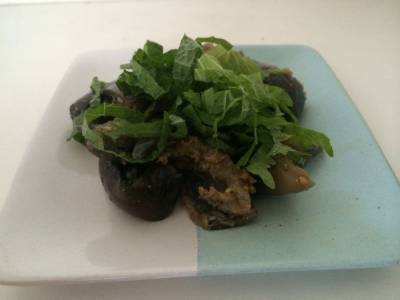 なすと青じそのナムル