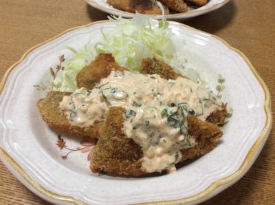 あじフライ コチュタルソース