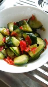 きゅうりの福神漬あえ