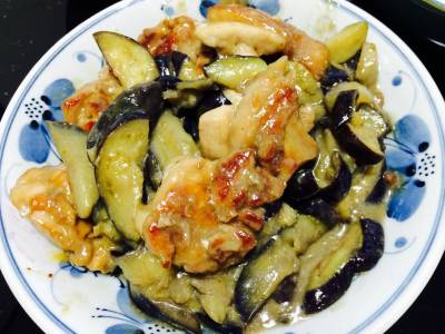 鶏肉となすのスタミナ炒め