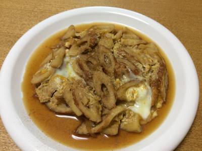 ちくわとたまねぎの柳川風