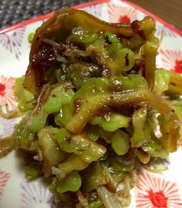 ゴーヤーのカリカリじゃこサラダ