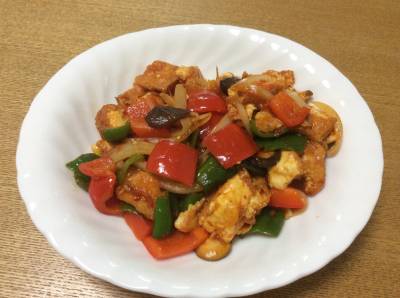 厚揚げの酢豚風