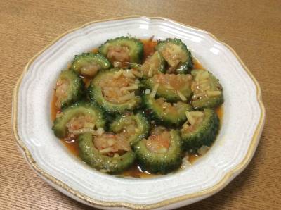 ゴーヤーのえび詰め煮込み