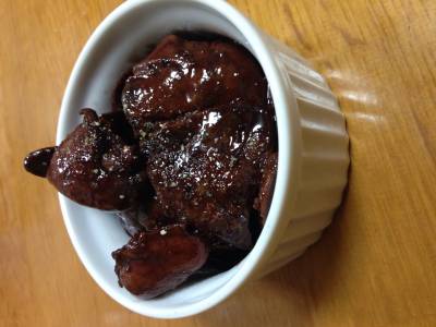 鶏レバーのソテー赤ワイン風味