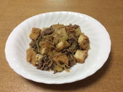 オクラと牛肉のすき煮