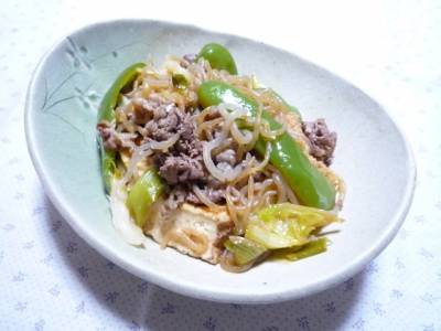 オクラと牛肉のすき煮