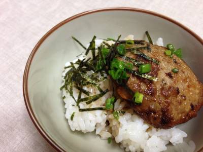 あじとごぼうのさつま揚げ丼