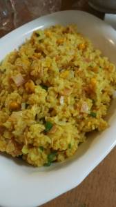 コーンとハムのドライカレー