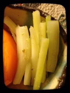 セロリの柚子こしょうだれ（おすすめストック）