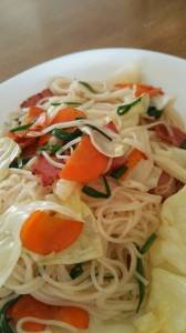 そうめんスパゲッティ
