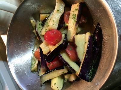 揚げなすのサラダ