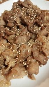 豚こまのしょうが焼き