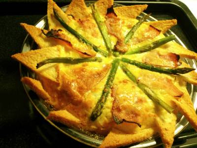 アスパラガスとベーコンのキッシュ