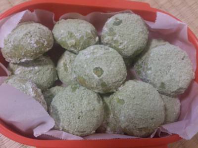 抹茶ボールクッキー