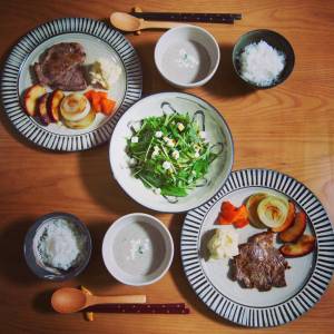 クリームチーズと水菜の柚子こしょうあえ