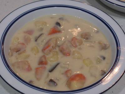 秋野菜のミルクシチュー