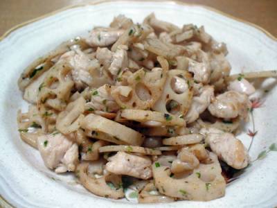 れんこんの塩きんぴら