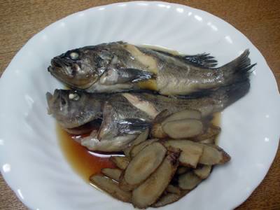 新ごぼうとめばるのサッと煮