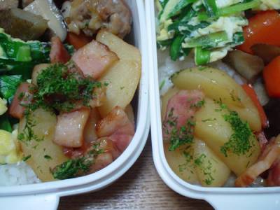 じゃがいもとベーコンの煮ころがし