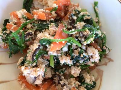 ほうれんそうと油揚げの白あえ